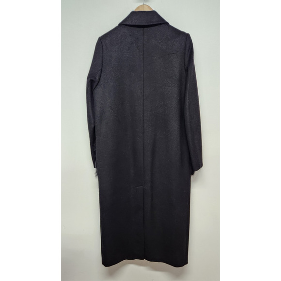 Kobi Halperin Women's Channing Genuine Shearling Trim Black Wool Blend Coat, Sm - Picture 3 of 15